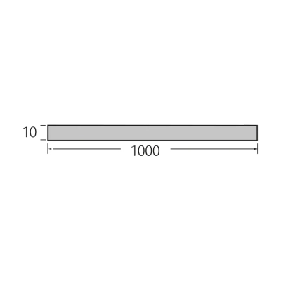Tekening Volschuimplaat 3000 x 1000 x 10 mm
