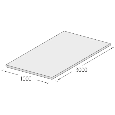 Tekening Zelfklevend schuim 3000x1000x21mm