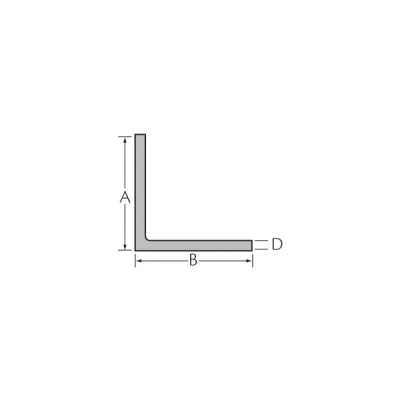 Tekening Hoekprofiel 15 x 15 x 2,5 mm