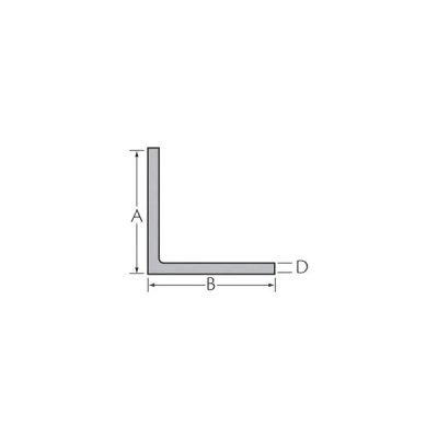 Tekening Hoekprofiel 25 x 25 x 2,5 mm