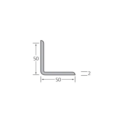 Tekening Binnenhoek 50x50x2mm