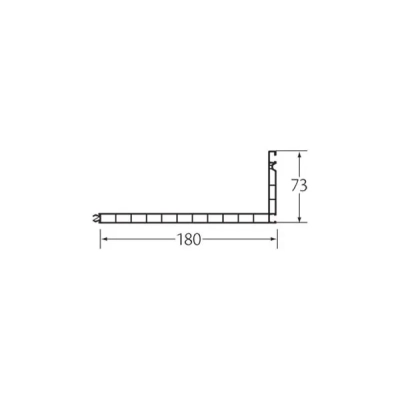 Tekening Dagkant bekleding 180 mm