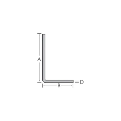Tekening Hoekprofiel 160 x 80 x 3,4 mm afgerond