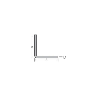 Tekening Hoekprofiel 50 x 50 x 2,5 mm
