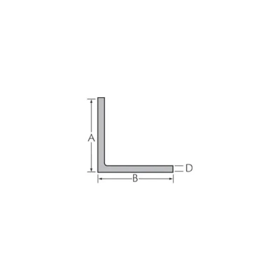 Tekening Hoekprofiel 30 x 30 x 2,0 mm