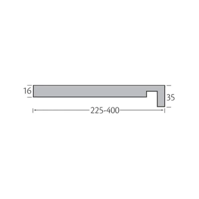 Tekening Volschuim big board 395x16mm