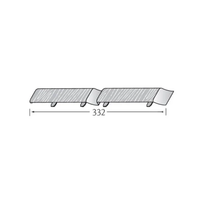 Tekening Eurotexx stootvoeg dubbel rabat 332mm