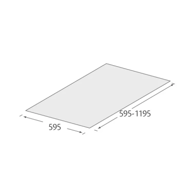Tekening Wonderboard plafondtegel 1195x595x3,0mm