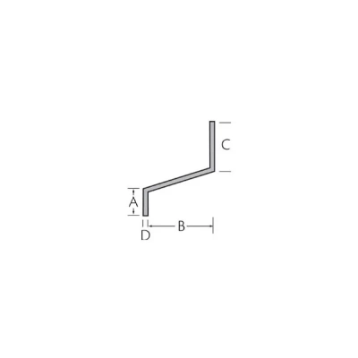 Tekening Z-profiel 20 x 60 x 20 x 3,0 mm