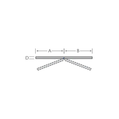 Tekening Vouwhoekprofiel 30 x 30 x 3,0 mm