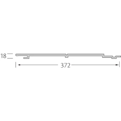 Tekening Modern Wood dubbel sponning 332mm struct