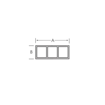 Tekening Kamerprofiel 60 x 15 mm