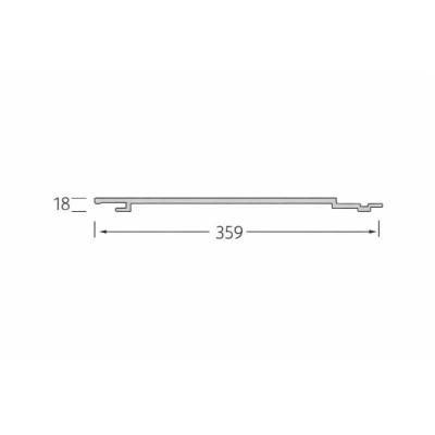 Tekening Trend gevelpaneel 318mm structuur