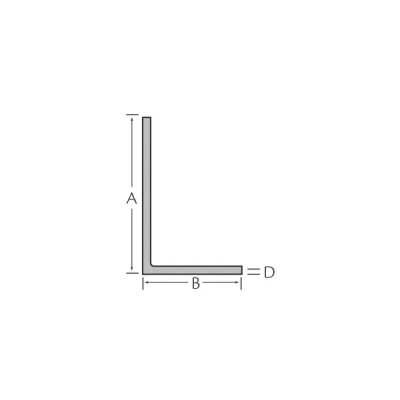 Tekening Hoekprofiel 50 x 30 x 2,5 mm