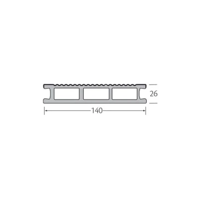 Tekening ThomDeck terrasplank classic 26x140mm