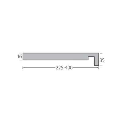 Tekening Volschuim big board 300x16mm