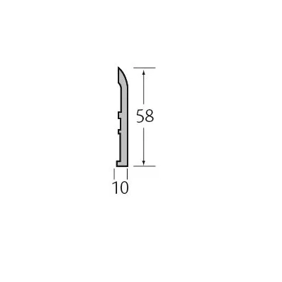 Tekening ThomDeck afwerkstrip 58x10mm