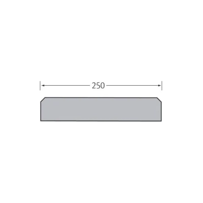 Tekening Milinboard steenlook eindkap 500mm