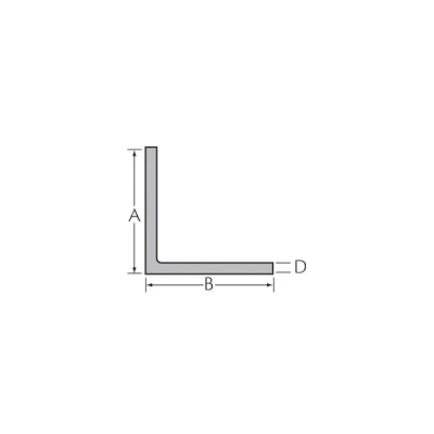 Tekening Hoekprofiel 50 x 50 x 2,5 mm