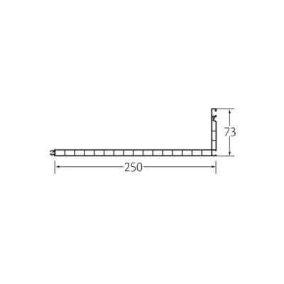Tekening Dagkant bekleding 250 mm