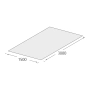 Tekening PVC plaat 3000 x 1500 x 1,5 mm