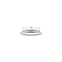 Tekening ventilatierooster rond 70mm