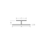 Tekening H-profiel 10 x 40 x 25 x 1,0 mm