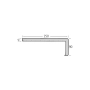 Tekening Volschuim paneel haakse hoek 250x90mm