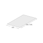 Tekening Wonderboard plafondtegel 1195x595x3,0mm