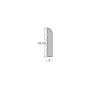 Tekening Volschuim afwerkprofiel 68 x 8 mm