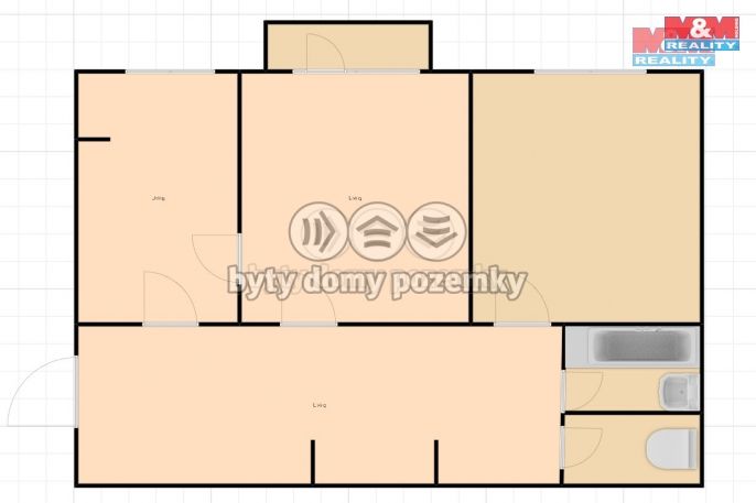 Prodej, Byt 2+1, Pardubice