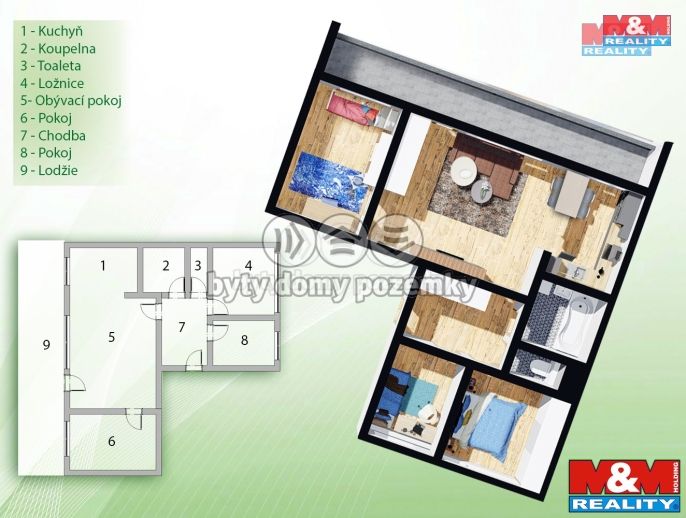 Prodej, Byt 4+kk, Pardubice