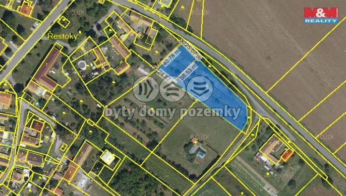 Prodej, Pozemek k bydlení, Řestoky