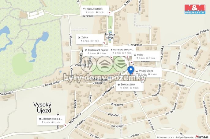 Prodej, Byt 2+1, Vysoký Újezd