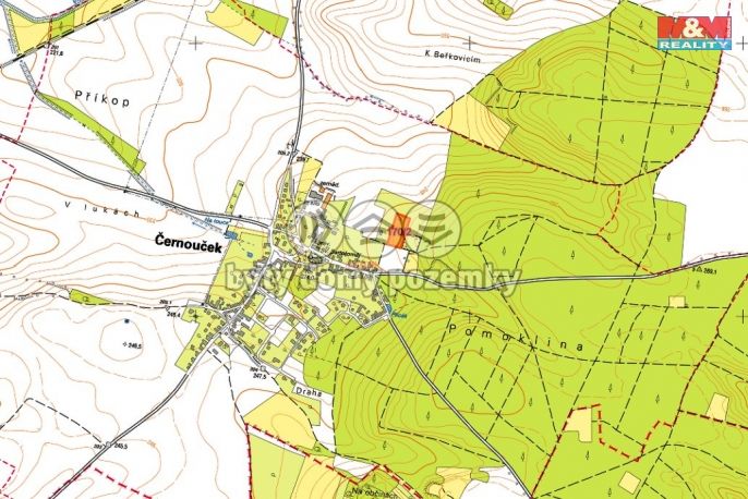 Prodej, Ovocný sad, Černouček