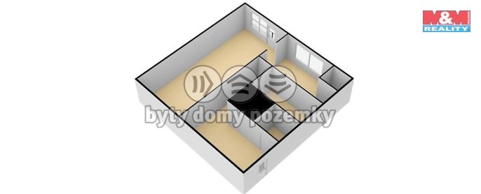 Prodej, Byt 1+1, Slaný