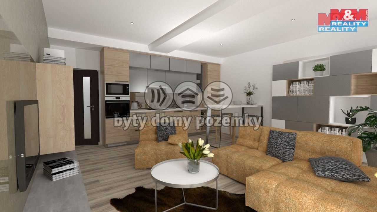 vizualizace obytné kuchyně