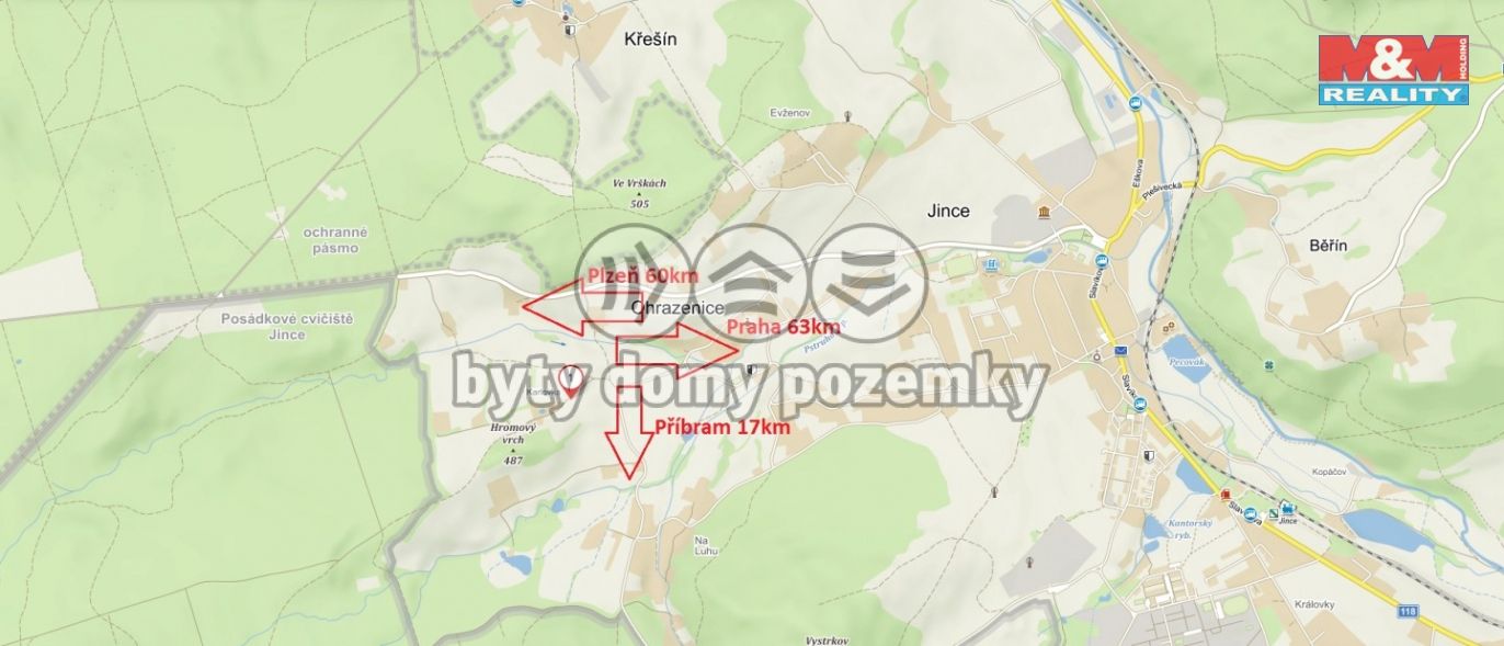 Prodej, pole, 1454 m², Ohrazenice