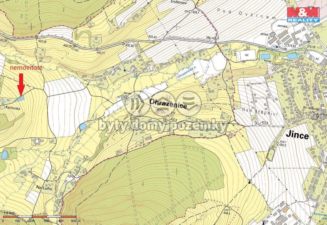 Prodej, pole, 1454 m², Ohrazenice