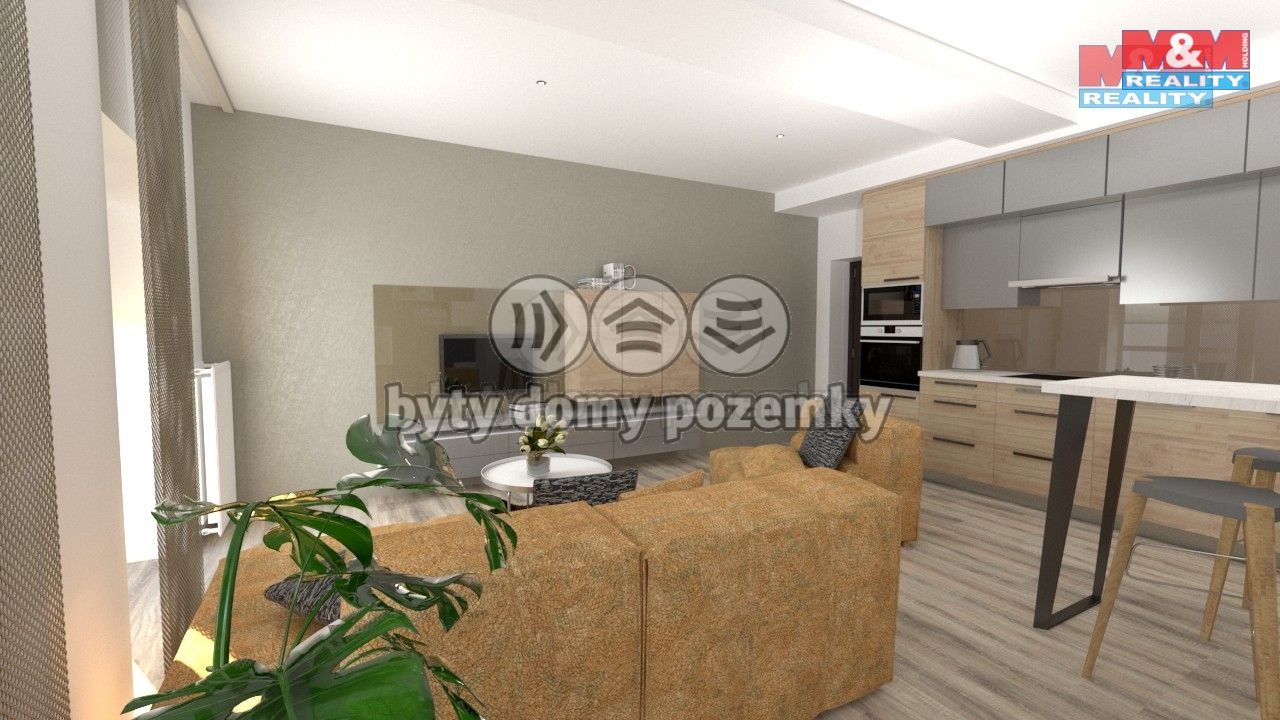 vizualizace obytné kuchyně