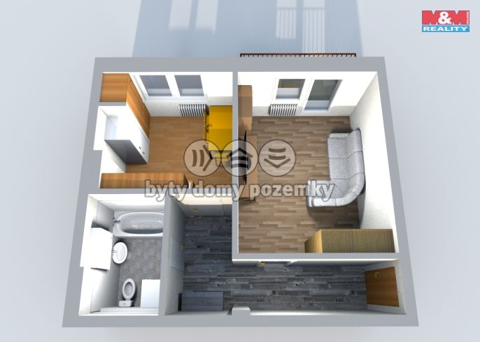 Pronájem, Byt 1+1, Ralsko