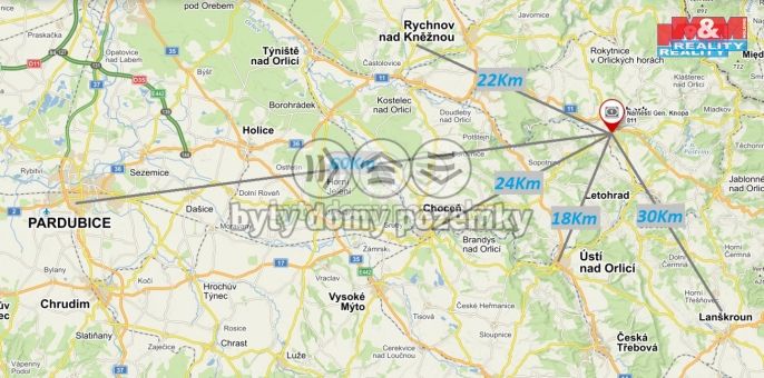 Pronájem, Byt 2+1, Žamberk