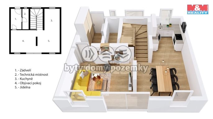 Pronájem, Byt 4+kk, Starý Vestec