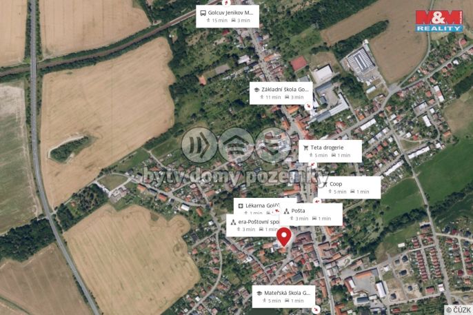 Pronájem, Byt 2+kk, Golčův Jeníkov