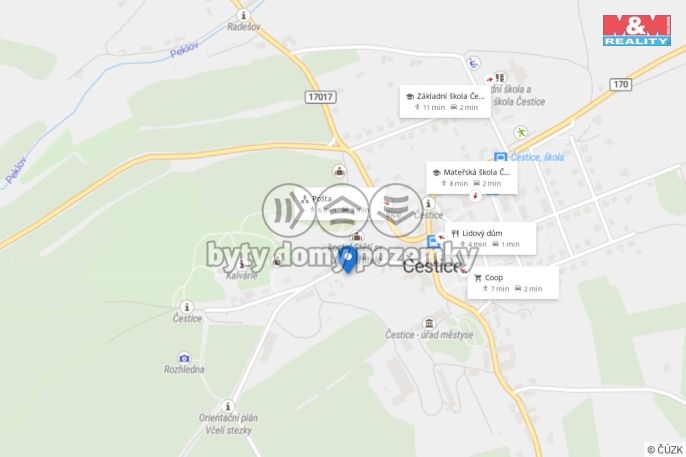 Prodej, Byt 2+1, Čestice