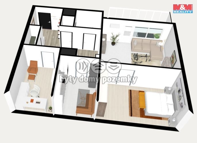 Prodej, Byt 3+1, Brno