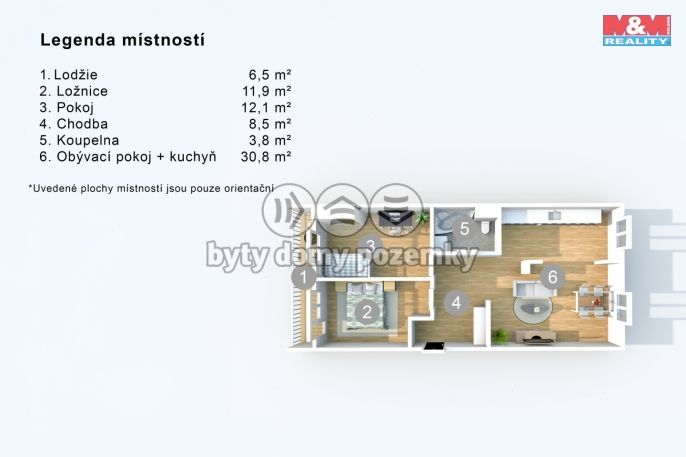 Prodej, Byt 3+1, Krupka