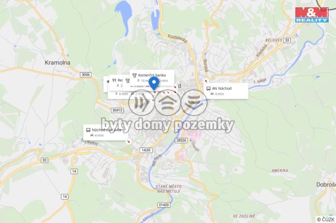 Pronájem, Byt 2+kk, Náchod