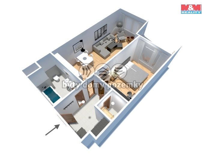 Prodej, Byt 2+kk, Praha