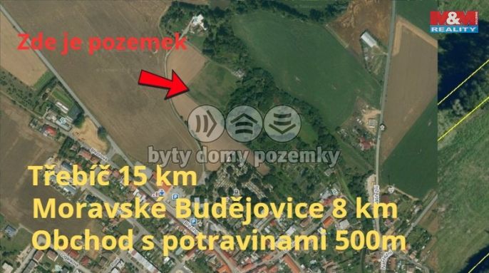 Prodej, Pozemek k bydlení, Jaroměřice nad Rokytnou